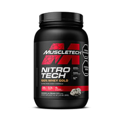 MUSCLETECH - Nitro Tech Whey Gold x 2 libras - Cookies and Cream