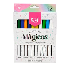 KIUT - Marcadores Mágicos Caja X 12 Colores