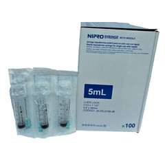 IMPORT CORPORAL MEDICAL - JERINGA DE 5ML CON AGUJA 21G X 1 1/2 DE NIPRO