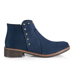 GENERICO - Botin para mujer plano azul 101 padaz