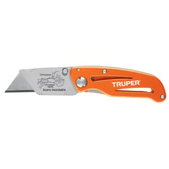 TRUPER - Navaja abatible 6 cuerpo de aluminio y acero inox