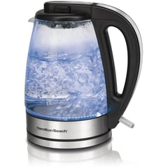 HAMILTON BEACH - Tetera de vidrio 1.7 lt 40865G transparente