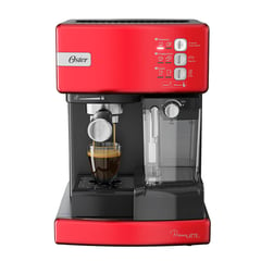 OSTER - Cafetera automática de espresso roja PrimaLatte