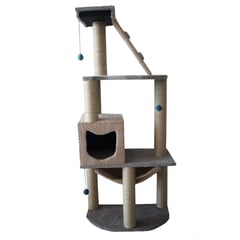 MAOS - GIMNASIO PARA GATO PESCADO- GRIS BEIGE