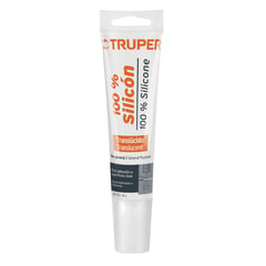 TRUPER - Sellador transparente 100% silicón de 85 g,