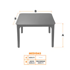 BONNO - Mesa de Exterior Argo Antracita