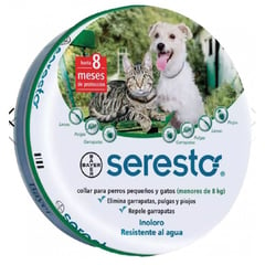 BOEHRINGER INGELHEIM - Collar Antipulgas Seresto Perros Gatos Hasta 8Kg