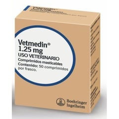 BOEHRINGER INGELHEIM - Vetmedin Insuficiencia Cardiaca Perros 1.25Mg Tabletas X50