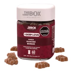 THE GUMMY BOX - Gomitas suplementos deep love x 60 con maca, guaraná y borojó