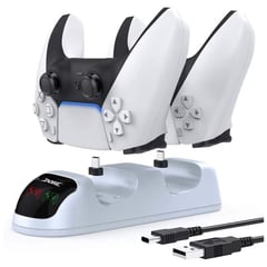 DOBE - Base De Carga Dual Dock Para Controles Compatible Con Ps5