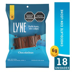 CHOCOLYNE - Chocolatinas LYNE Leche x 18 unidades