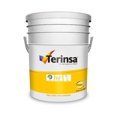 TERINSA - Vinilo tipo 2 limpiable vinillatex blanco cubeta 2,5 glns