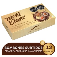 MONTBLANC - Chocolates Montblanc Estuche x 12 Bombones Surtidos