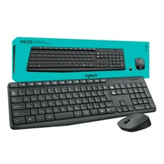 LOGITECH - COMBO TECLADO Y MOUSE MK235 INALAMBRICO EN ESPAÑOL