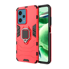 GENERICO - Funda Anti Golpes Anillo Compatible con Xiaomi Redmi Note 12 4G Rojo