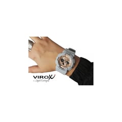 VIROX - RELOJ DEPORTIVO DAMA ANÁLOGO-DIGITAL CIRCULAR GRIS