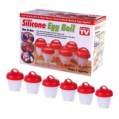 GENERICO - Hervidor De Huevos Silicone Egg Boil 6 Unidades