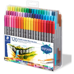 STAEDTLER - Marcador Doble Punta Staedtler, Rotulador X 120 Colores