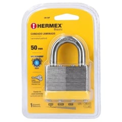HERMEX - Candado De Acero Cuerpo Laminado 50mm Hermex
