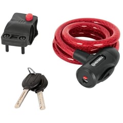 HERMEX - Candado de cable con llave uso ligero 12mm 1m