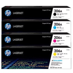 HP - Combo Cartucho de Toner 206A Negro y 206A Colores Original