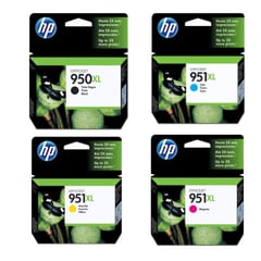 HP - Combo Cartucho de Tinta 950XL Negra y 951XL Colores Original