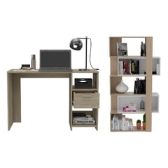 RTA MUEBLES - Combo oficina elbrus incluye escritorio y biblioteca