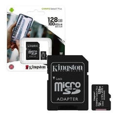 KINGSTON - MEMORIA MICRO SD CANVAS PLUS 128GB C10 A1 V10