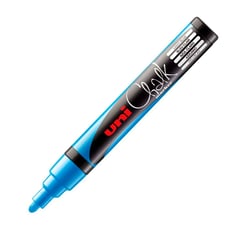 MITSUBISHI - Marcador De Tiza Uniball Azul Claro 1.8 - 2.5mm Chalk Pwe-5m