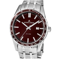 JACQUES LEMANS - Reloj de Hombre 1-2022J Plateado