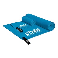 PBOLD - Kit Toalla Microfibra X2 Natacion Gym Piscina Azul