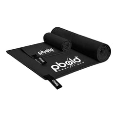 PBOLD - Kit Toalla Microfibra X2 Natacion Gym Piscina Negro