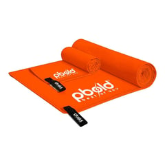 PBOLD - Kit Toalla Microfibra X2 Natacion Gym Piscina Naranja