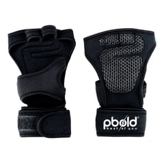 PBOLD - Guantes Gym Tacticos Pesas Crossfit Gimnasio Mujer Hombre Negro L