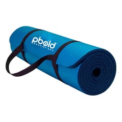 PBOLD - Colchoneta Yoga Pilates Mat Tapete Ejercicios Enrollable Gym Azul