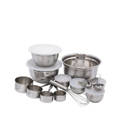 TEZZIO - Set Bowls + Utensilios de Cocina 22 Piezas