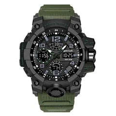 SANDA - RELOJ HOMBRE VERDE TRES ESFERAS 6021