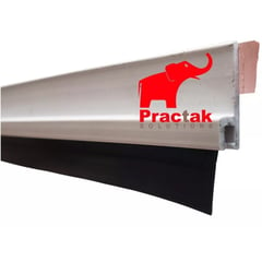 PRACTAK - Burlete Perfil Bajo De Puerta Rígido Adhesivo 97cm Blanco