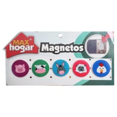 MAX HOGAR - Imanes Magnéticos Decorativos X5 Para Nevera - animales