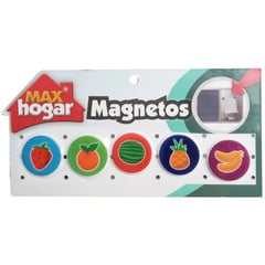MAX HOGAR - Imanes Magnéticos Decorativos X5 Para Nevera - frutas