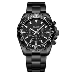 MEGIR - RELOJ HOMBRE NEGRO ELEGANTE M2064