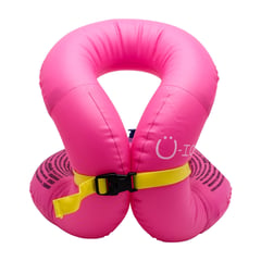 SUNCLUB - Chaleco flotador inflable de seguridad para niños fucsia