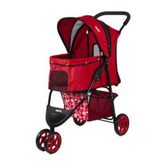 BIUM - Coche Para Mascotas Happy Paws Rojo - Coche de paseo