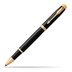 PARKER - Bolígrafo Roller Ball Oro Negro