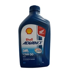 SHELL - Aceite de Motor Advance 15W50 Semisintetico Ax7 4 Tiempos