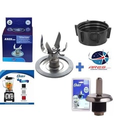 ARES - Kit Cuchilla Oster Reversible 6 Aspas +Acople+Base