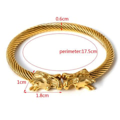 DAYOSHOP - Pulsera Dragòn Acero Inoxidable Ajustable Estuche