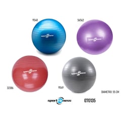 SPORT FITNESS - Bola Gimnasia 55cm Azul