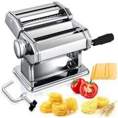 GENERICO - Maquina Hacer Pasta Manual Rollera Spaguetti Ajusta Espesor