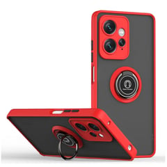 GENERICO - Funda Case Mate Protector Anillo Compatible Xiaomi Note 12 4G Rojo